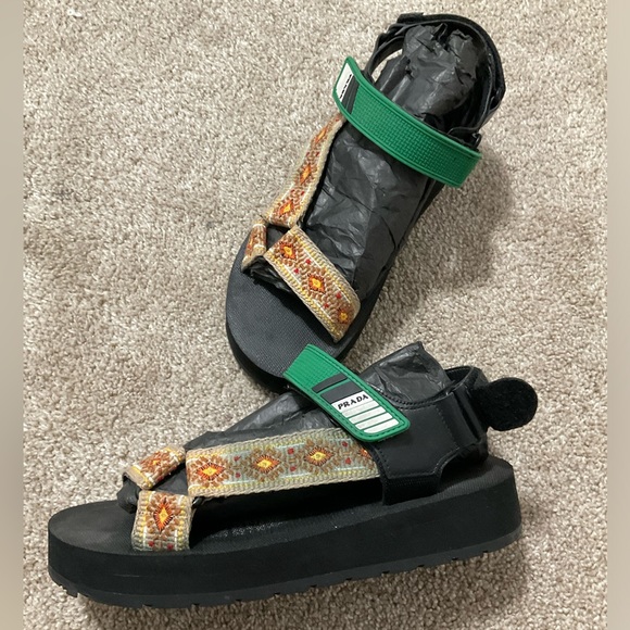 PRADA
Nomad embroidered sandals - Picture 4 of 7